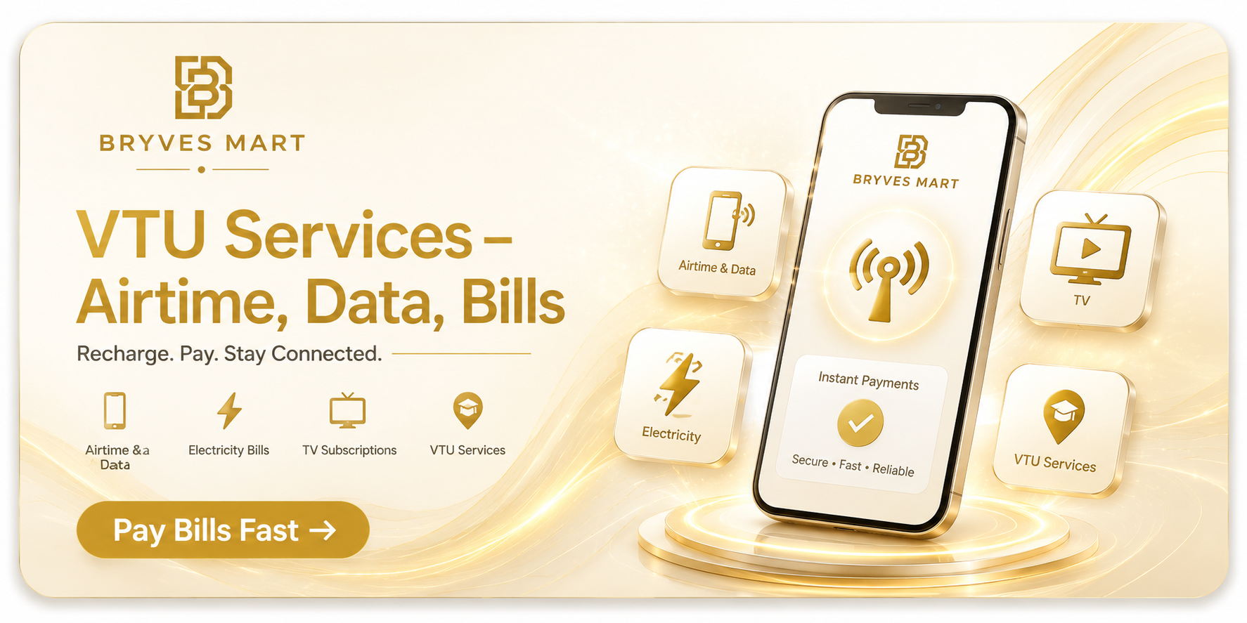 VTU Services – Airtime, Data, Bills